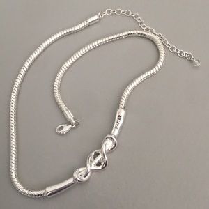 Silver-tone Napier necklace